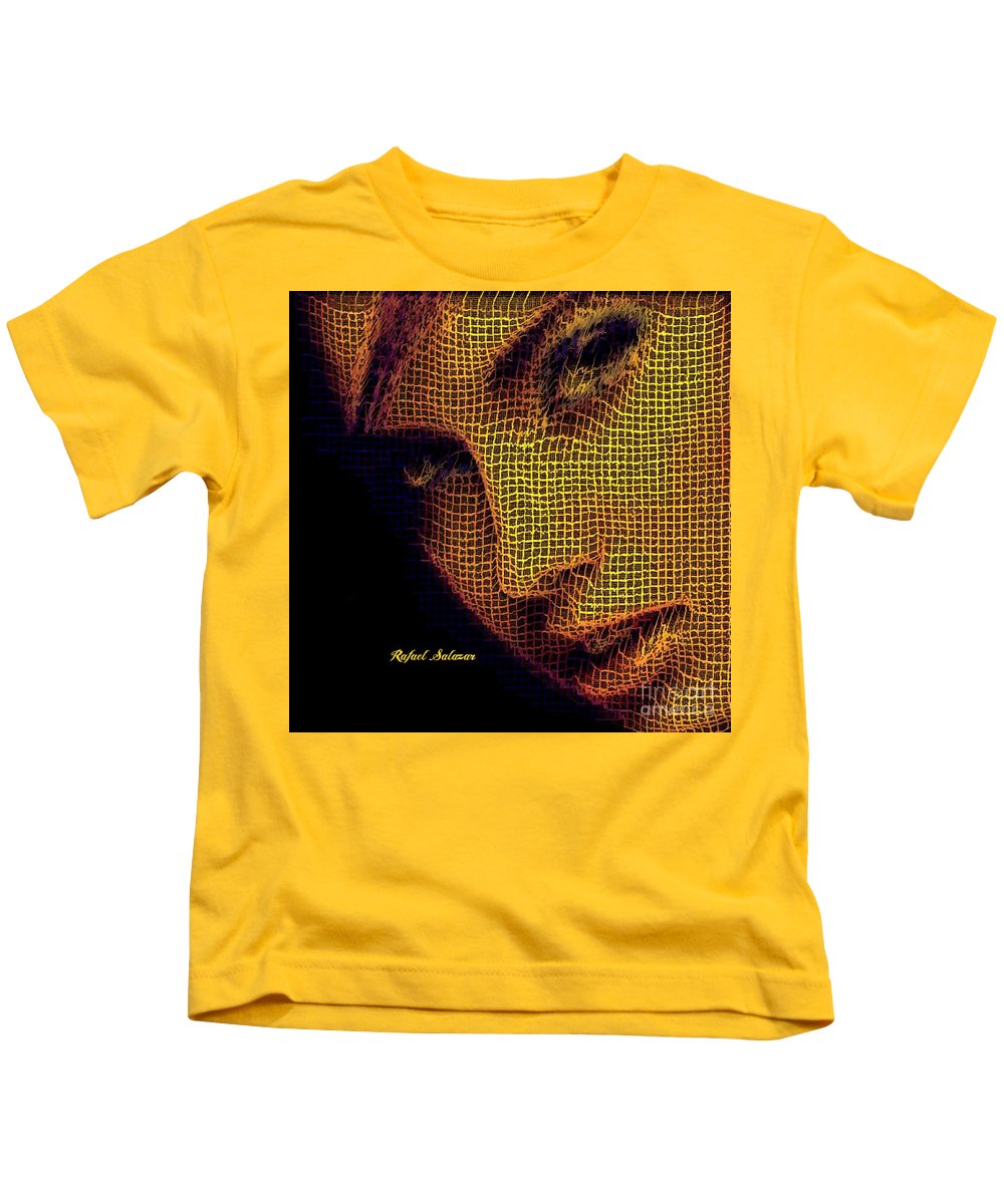 Portrait In Mesh - Kids T-Shirt