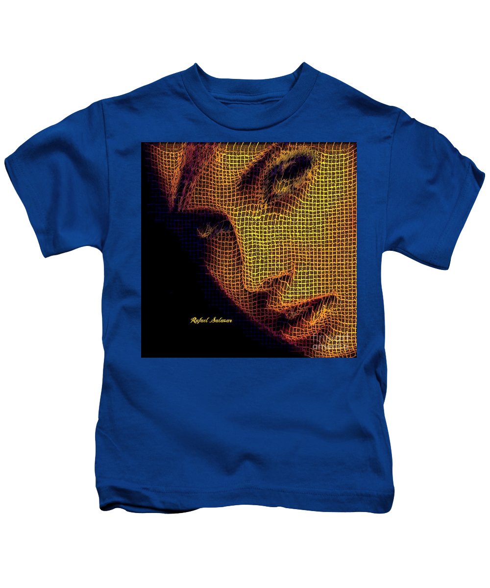 Portrait In Mesh - Kids T-Shirt