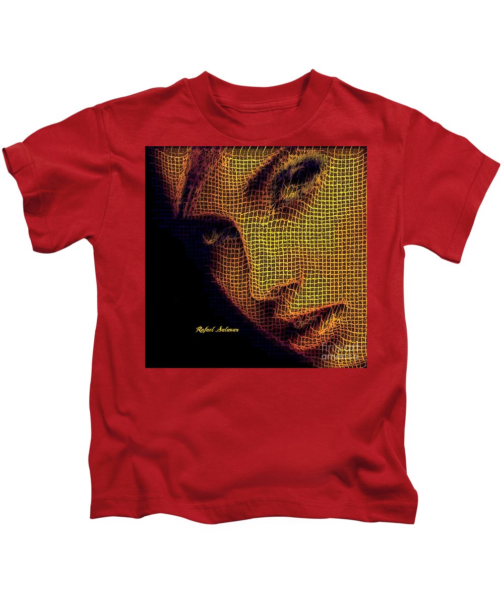 Portrait In Mesh - Kids T-Shirt