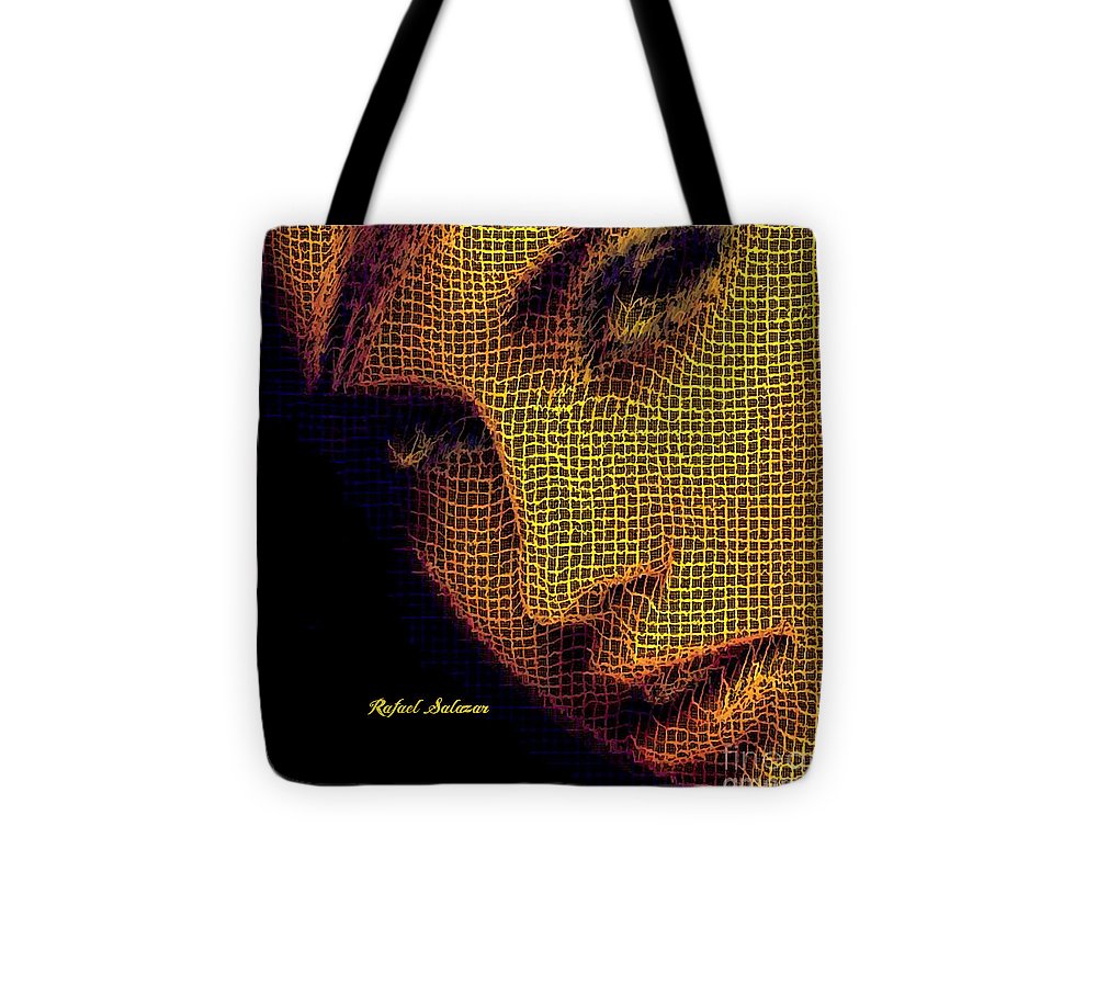 Portrait In Mesh - Tote Bag