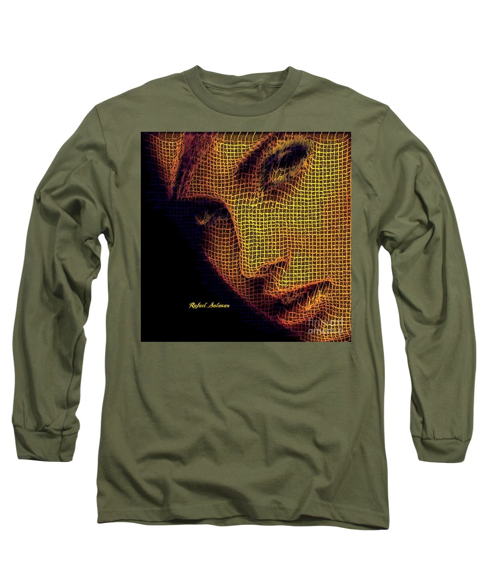 Portrait In Mesh - Long Sleeve T-Shirt