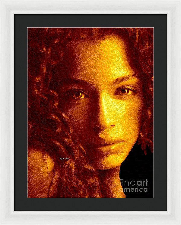 Portrait In Sepia - Framed Print