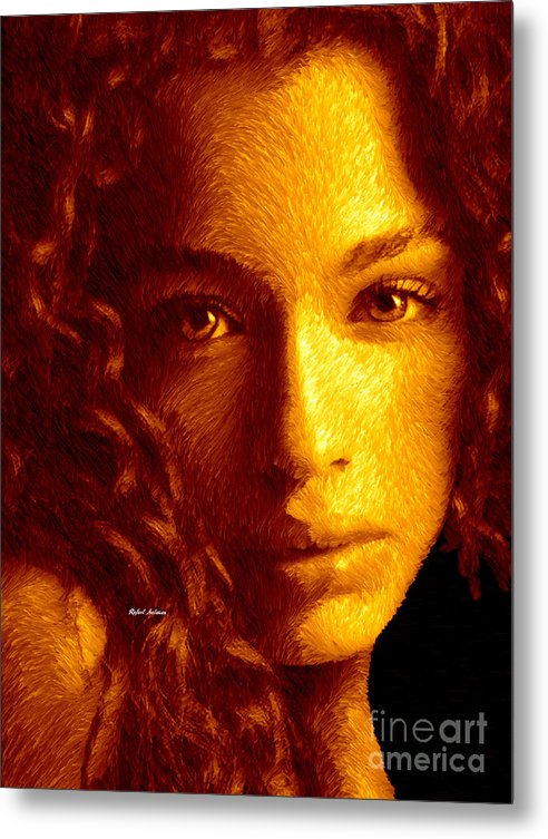 Portrait In Sepia - Metal Print