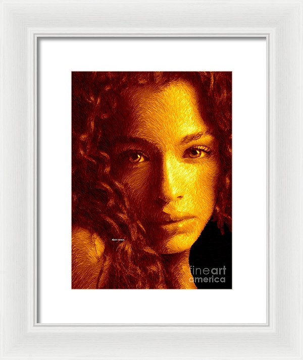 Portrait In Sepia - Framed Print