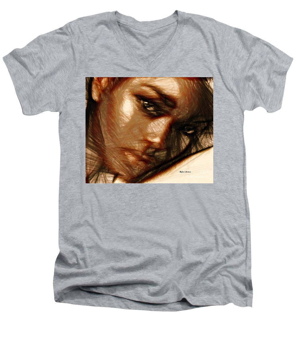 Portrait Of Innocence - Men's V-Neck T-Shirt