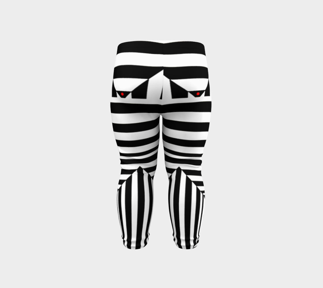 Black White and Red II Baby Leggings