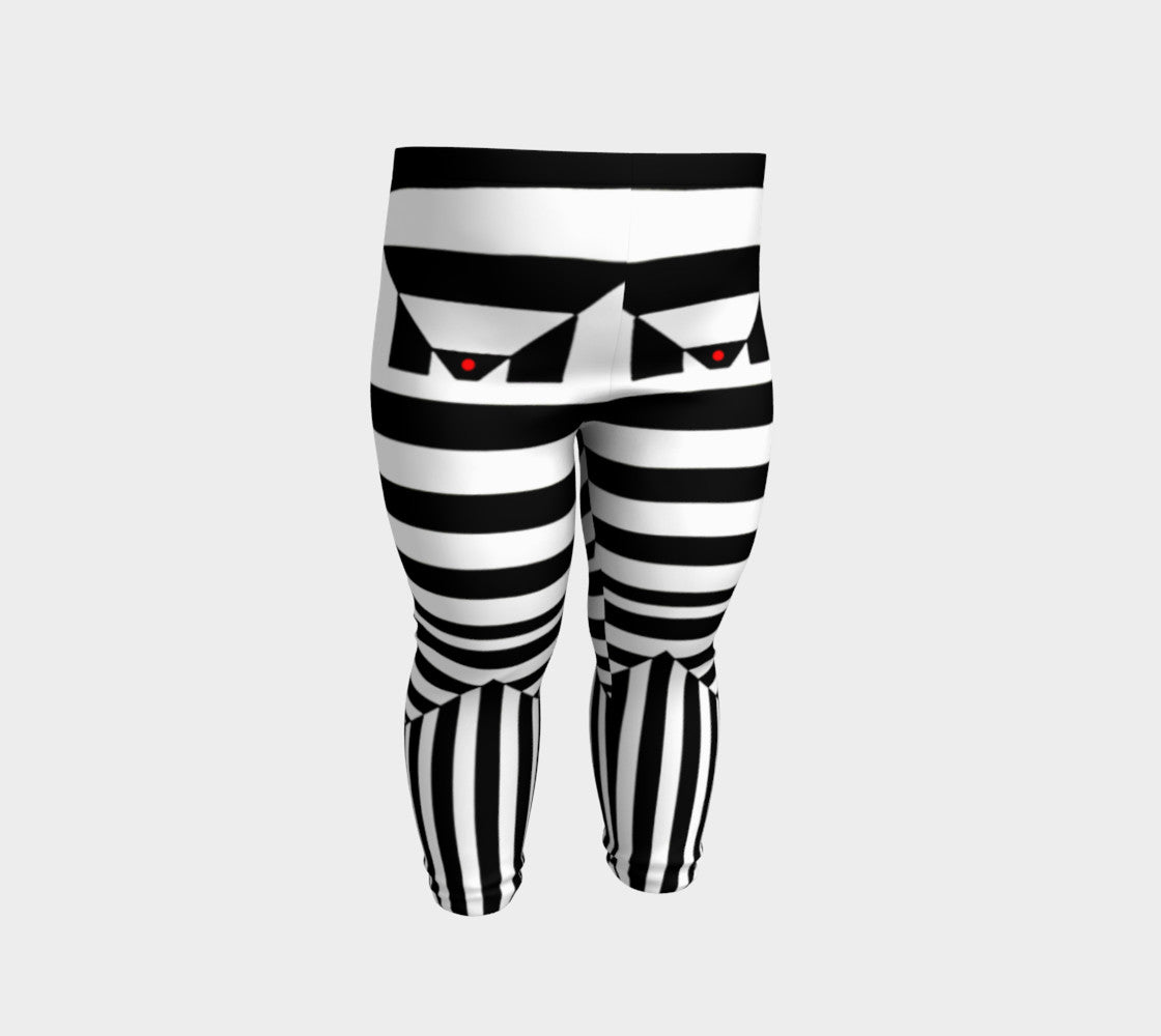 Black White and Red II Baby Leggings