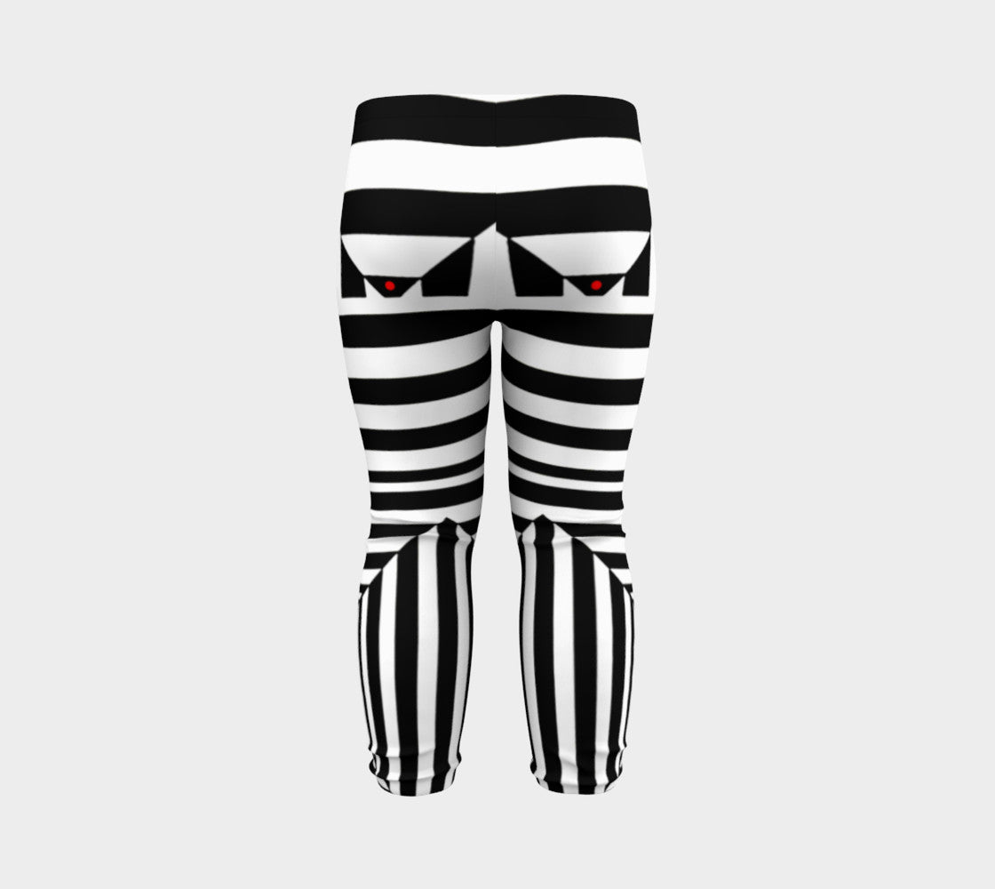 Black White and Red II Baby Leggings