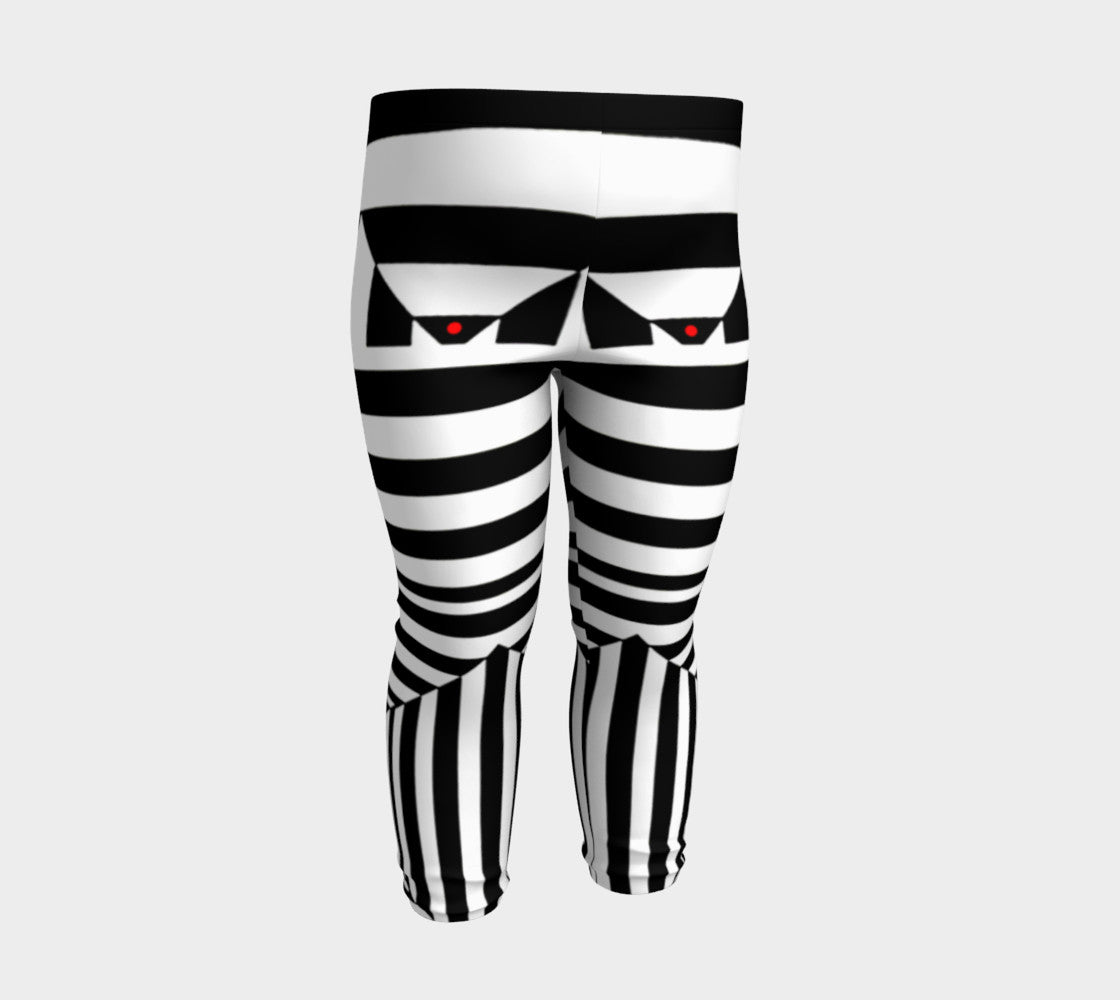 Black White and Red II Baby Leggings