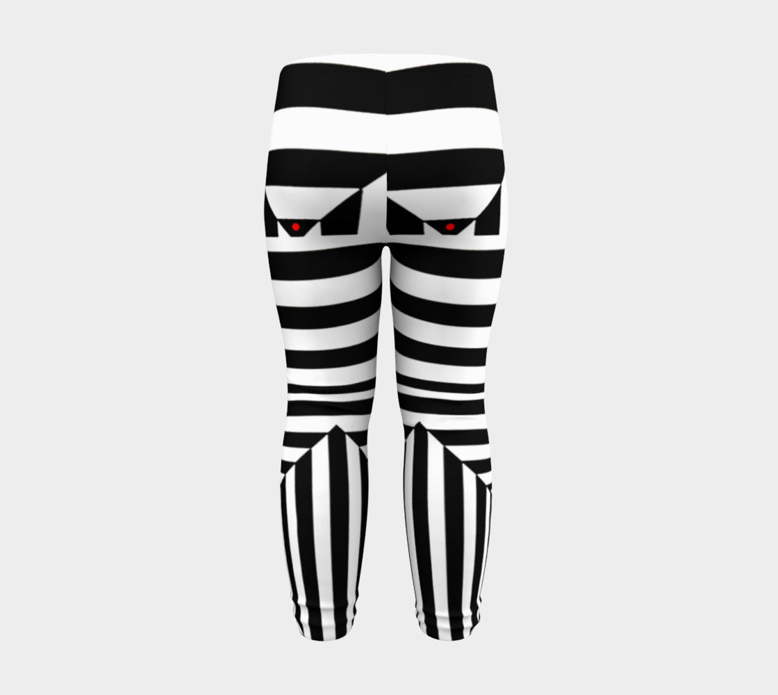 Black White and Red II Baby Leggings