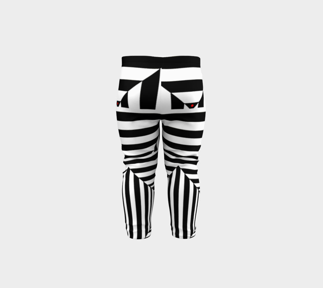 Black White and Red II Baby Leggings