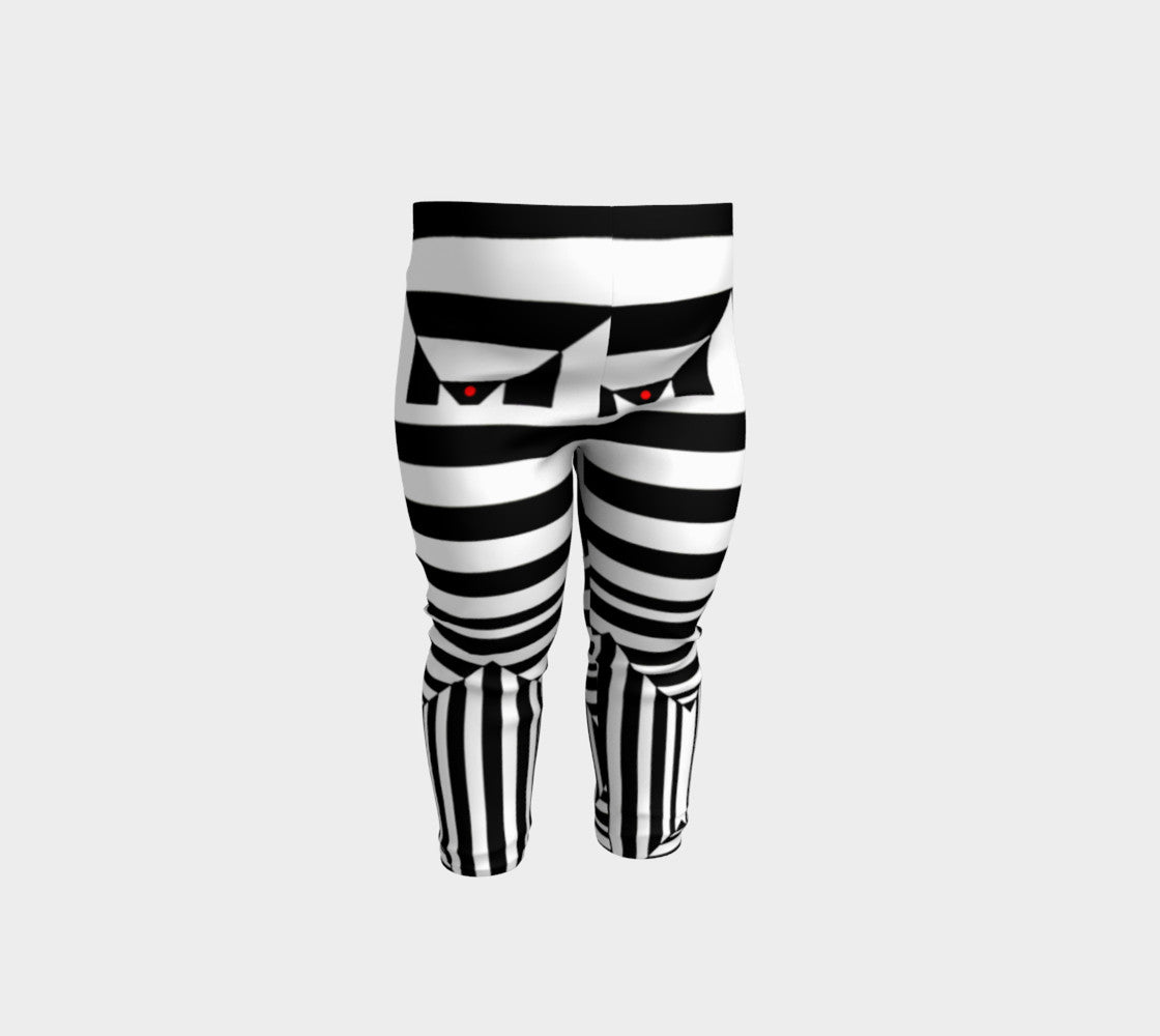 Black White and Red II Baby Leggings