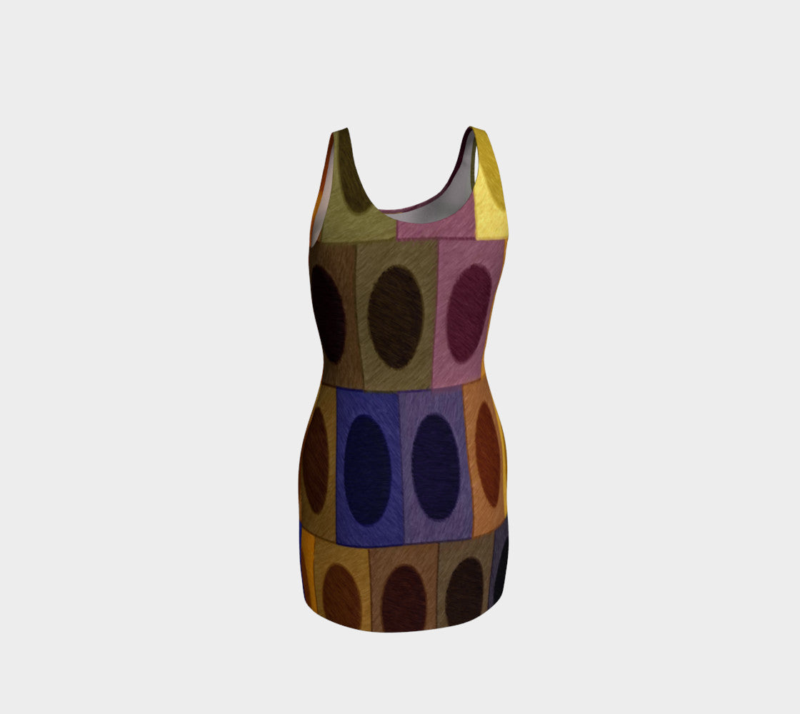 Coliseum in Chroma Fitted Dress