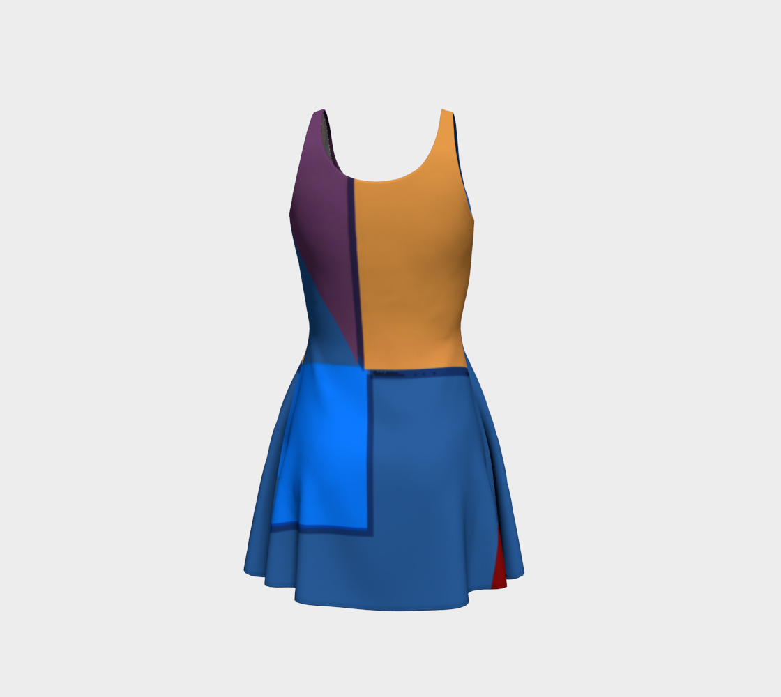 Visible Circumstance Flare Dress