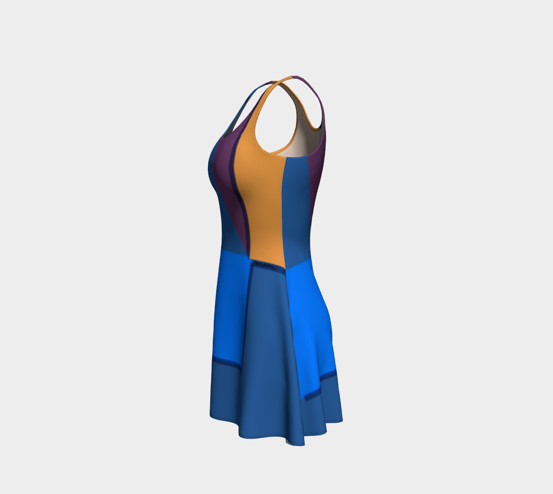Visible Circumstance Flare Dress