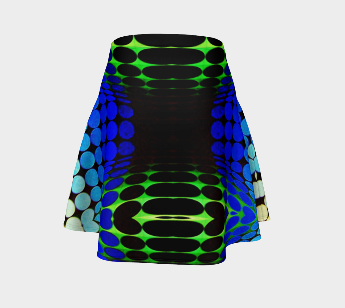 Geometric 9713 Flare Skirt