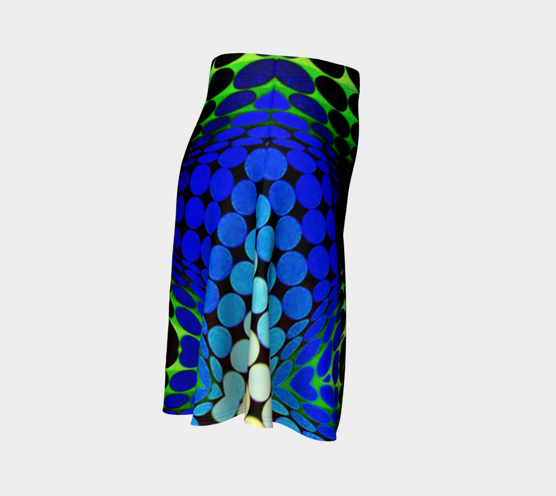 Geometric 9713 Flare Skirt