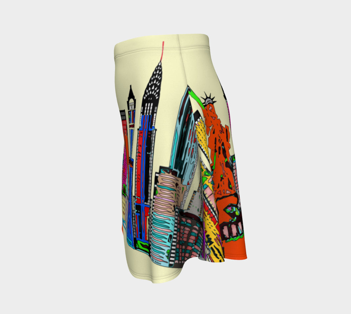 New York - The Big City Flare Skirt