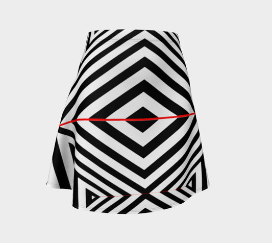 Geometric 3 Flare Skirt