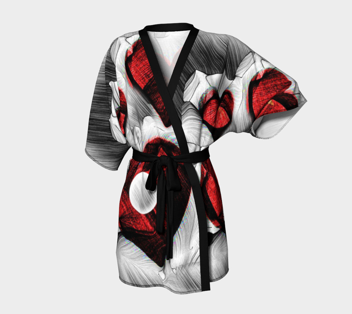 Love Sketch Kimono Robe