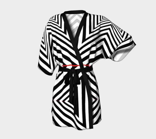 Geometric 3 Kimono Robe
