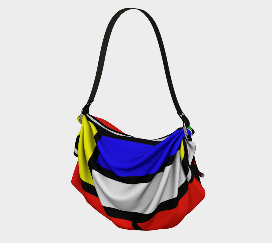 Sac fourre-tout en origami « Célébration de Mondrian »