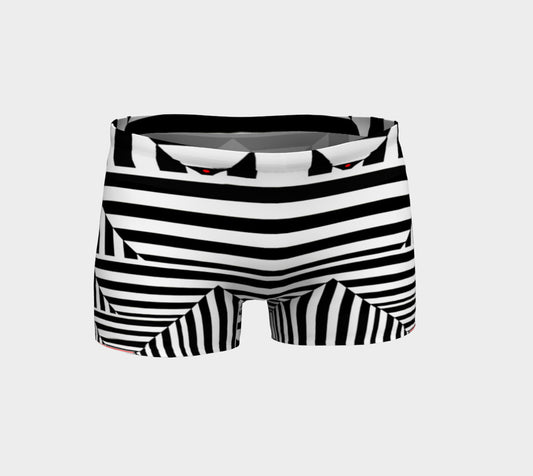 Black White and Red II Shorts