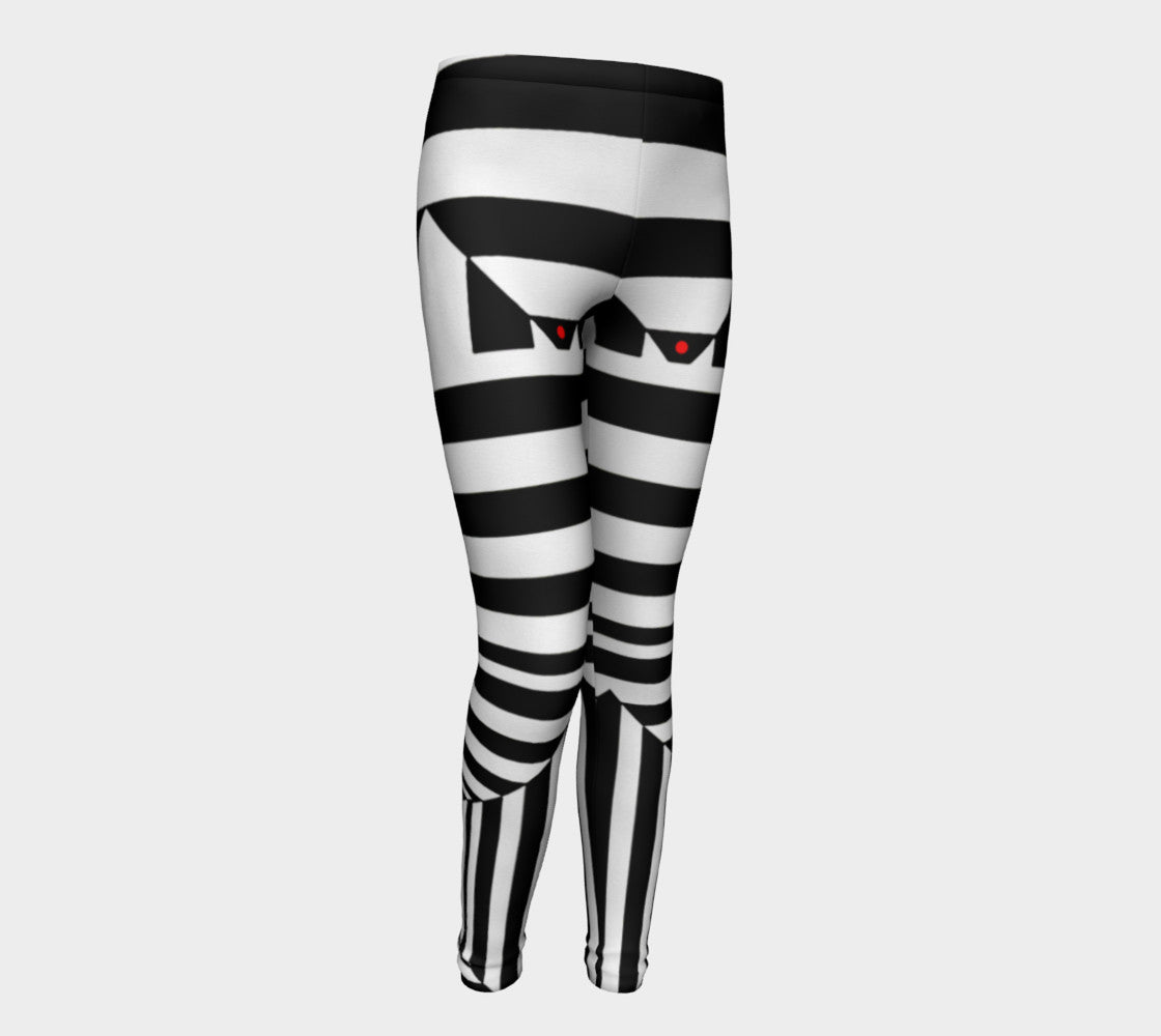 Black White and Red II Youth Leggings