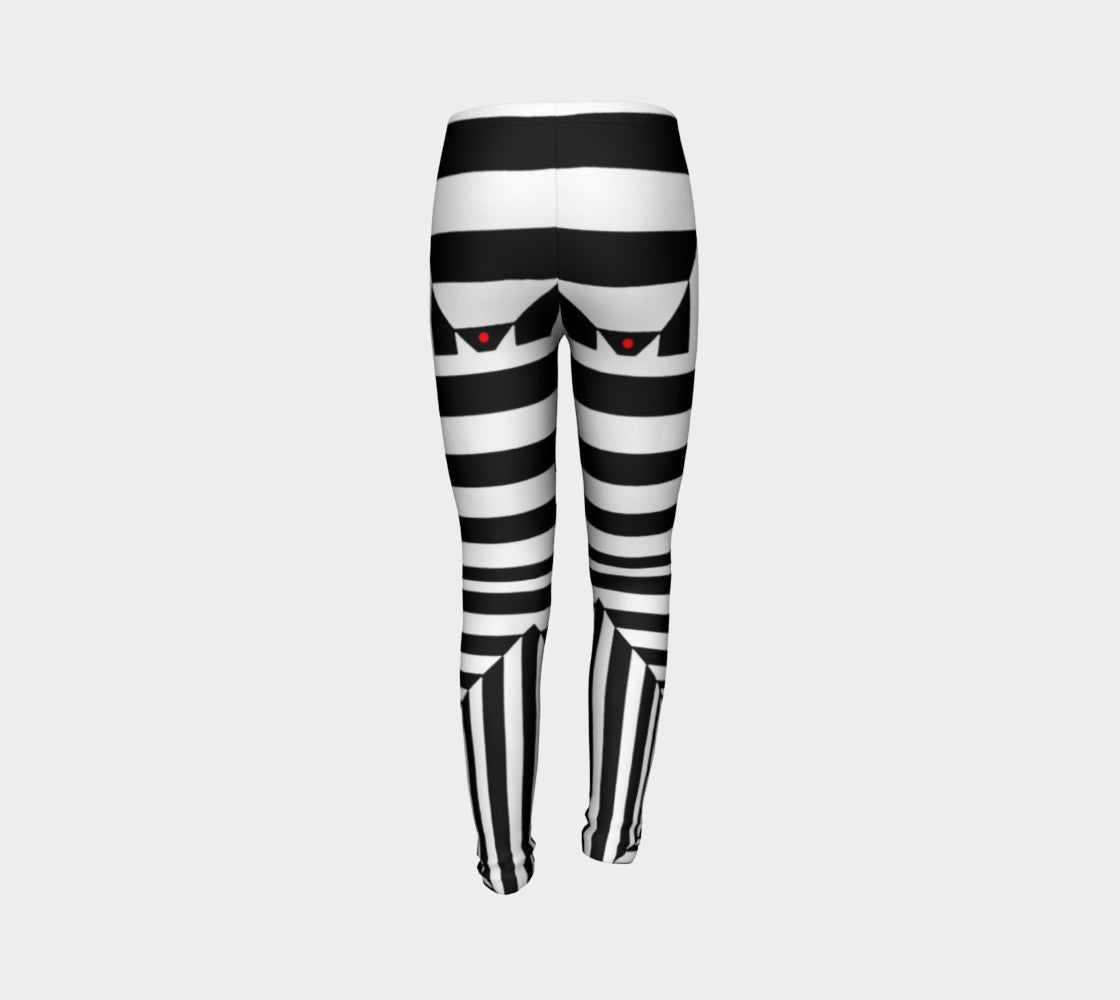 Black White and Red II Youth Leggings