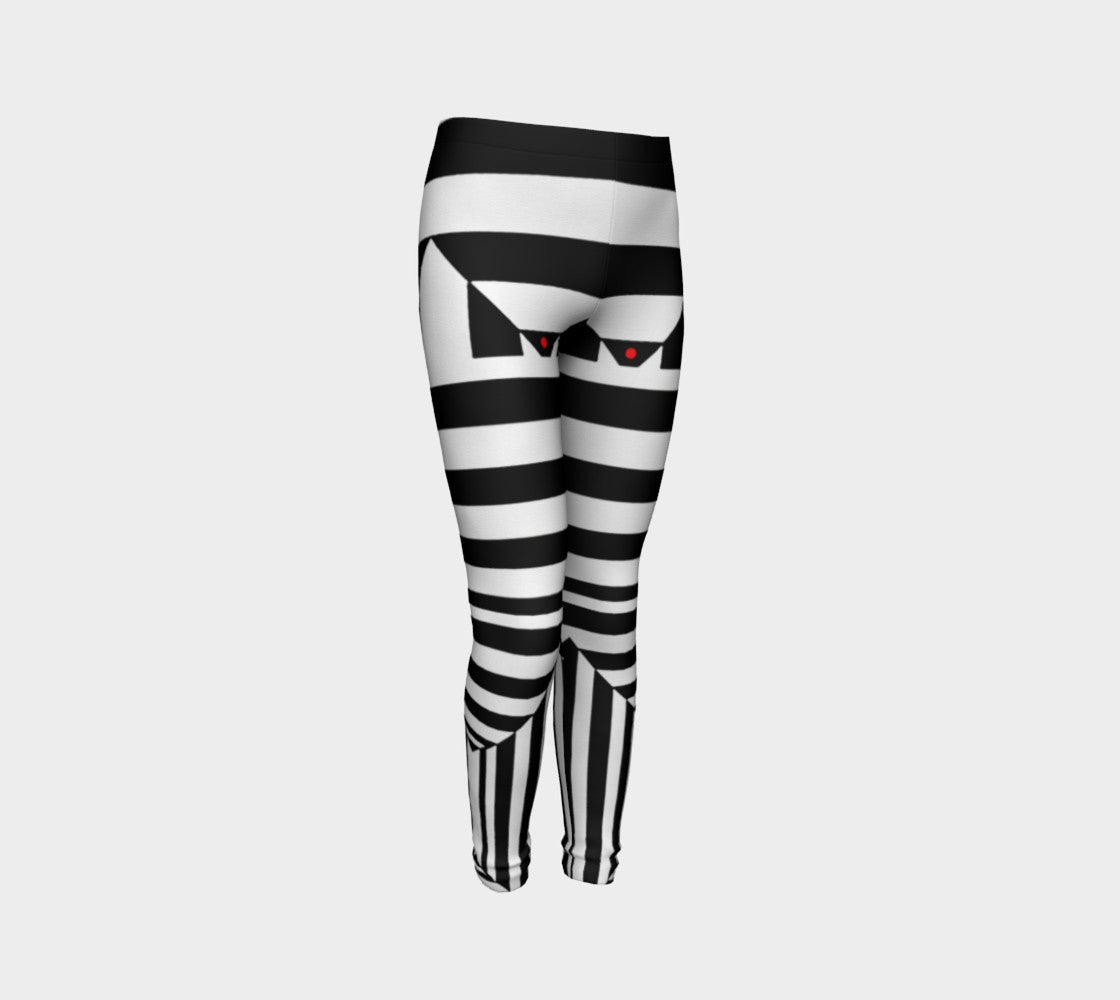 Black White and Red II Youth Leggings