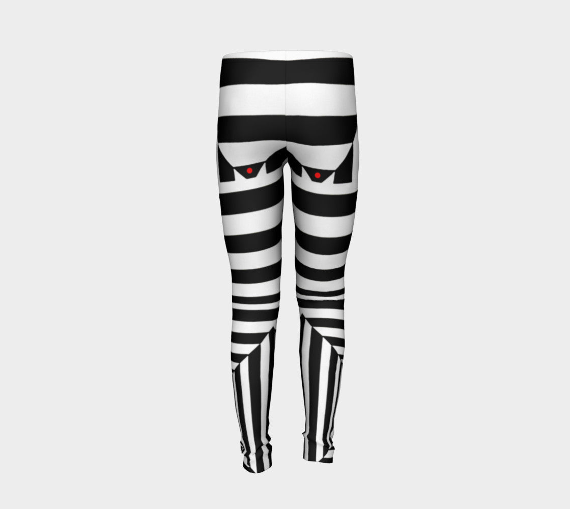 Black White and Red II Youth Leggings