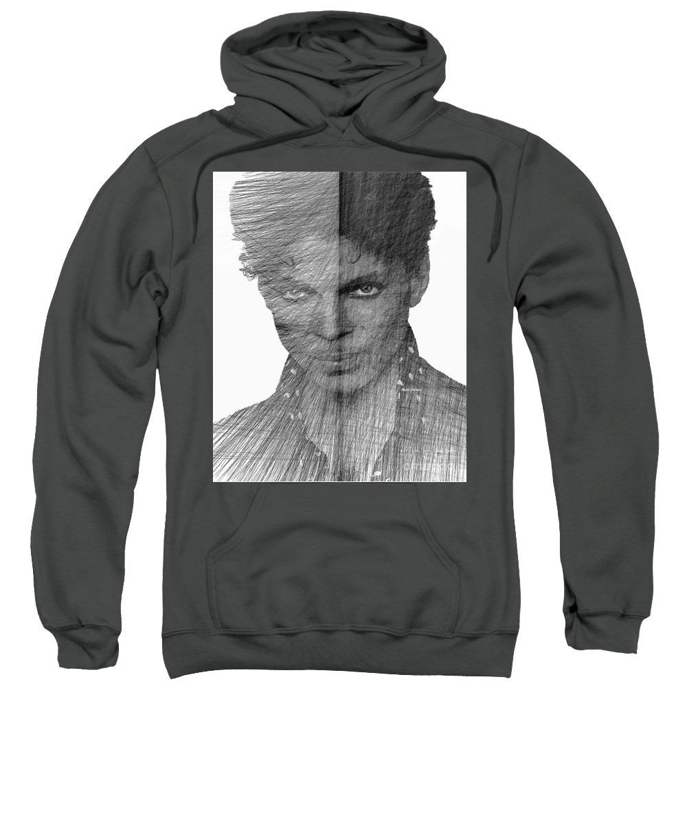 Sweatshirt - Prince - Immortal Tribute In Black And White Sketch