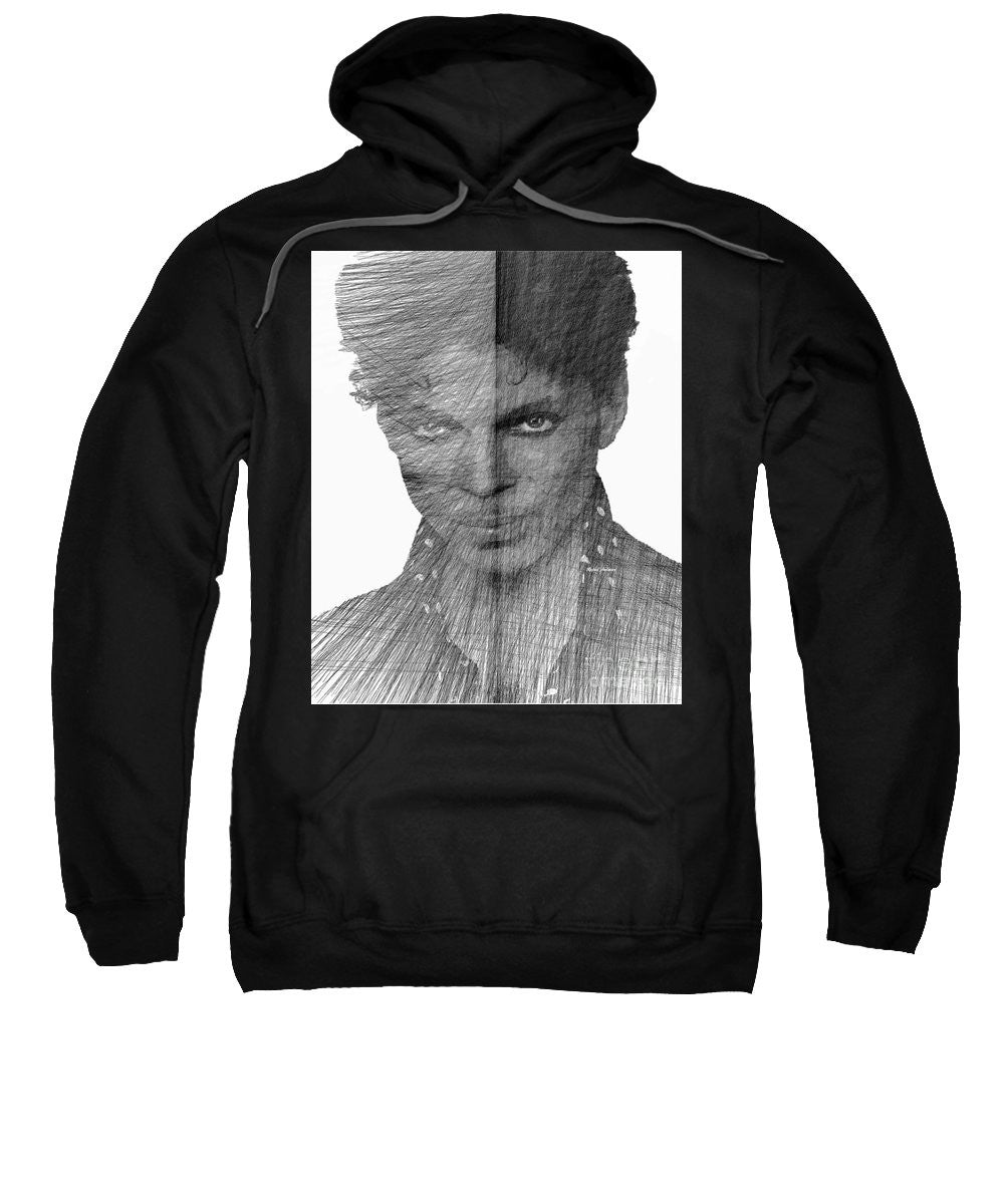 Sweatshirt - Prince - Immortal Tribute In Black And White Sketch