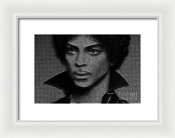 Impression encadrée - Prince - Hommage en noir et blanc