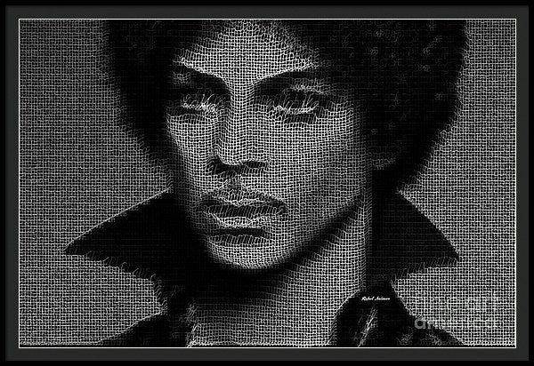 Impression encadrée - Prince - Hommage en noir et blanc