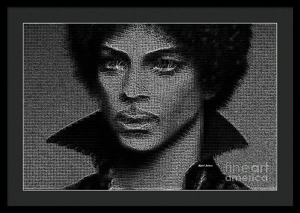 Impression encadrée - Prince - Hommage en noir et blanc