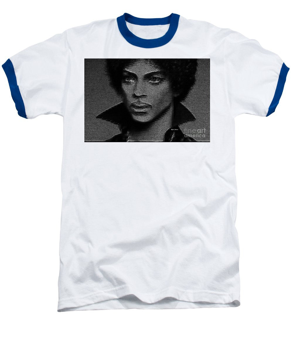 Baseball T-Shirt - Prince - Tribute In Black And White