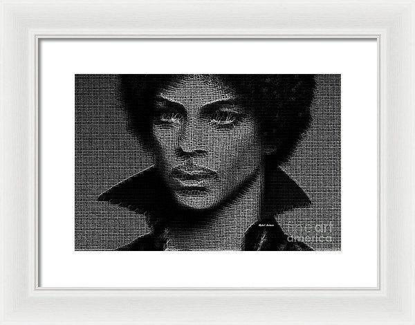 Impression encadrée - Prince - Hommage en noir et blanc