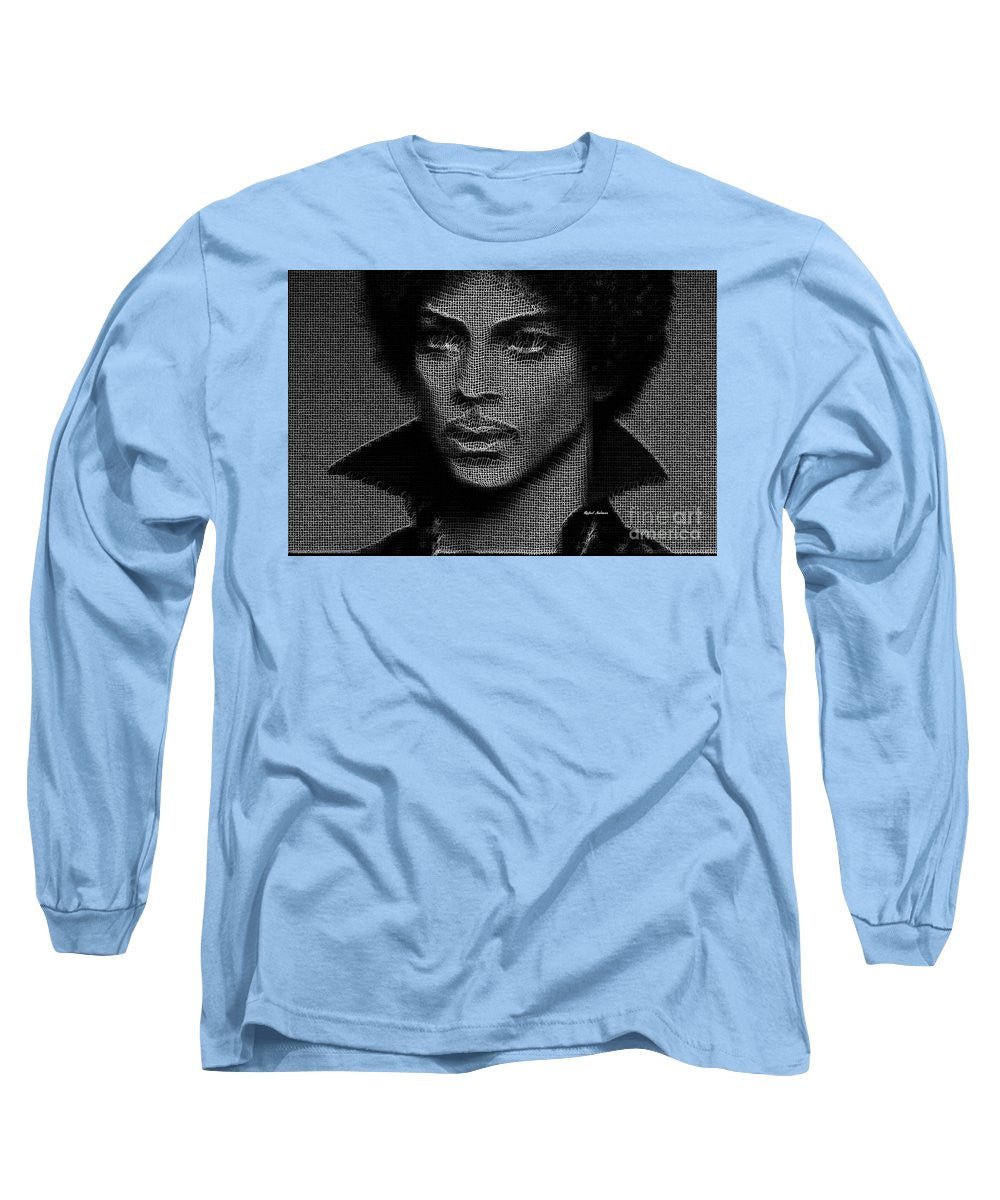 Long Sleeve T-Shirt - Prince - Tribute In Black And White