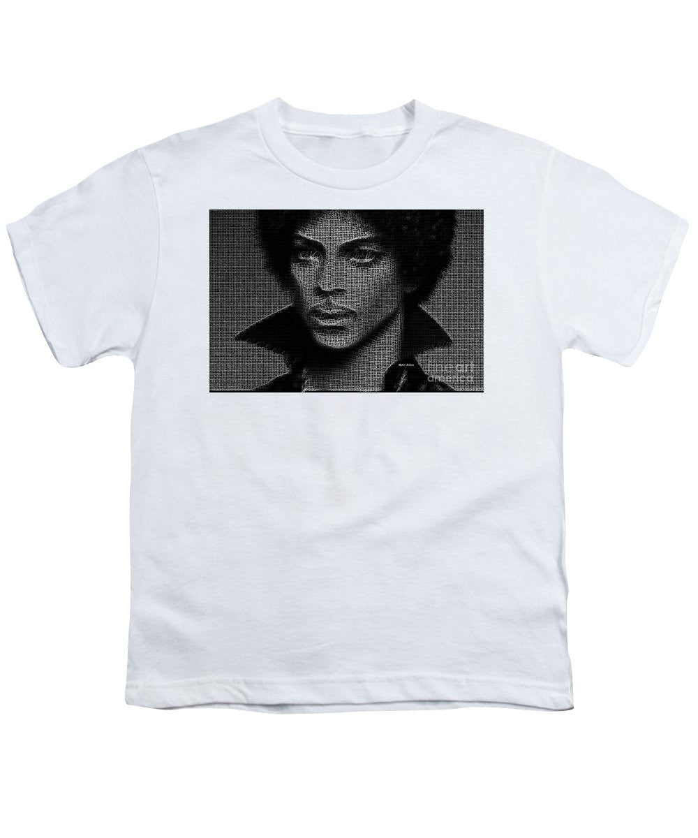 Youth T-Shirt - Prince - Tribute In Black And White