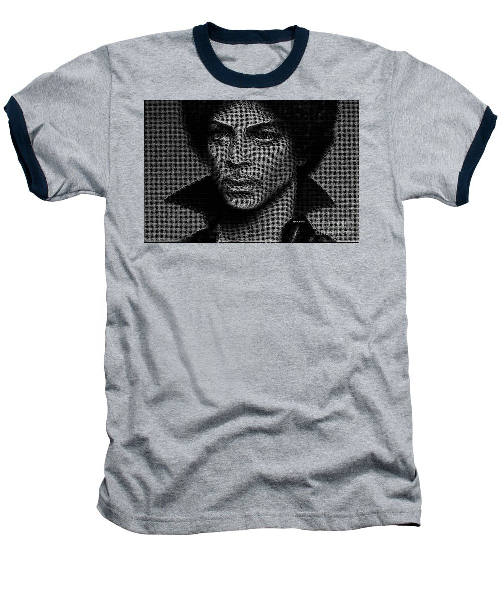 Baseball T-Shirt - Prince - Tribute In Black And White