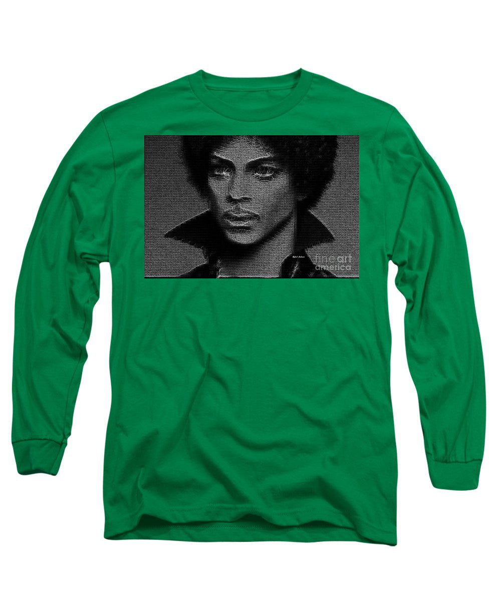 Long Sleeve T-Shirt - Prince - Tribute In Black And White