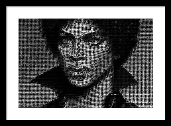 Impression encadrée - Prince - Hommage en noir et blanc