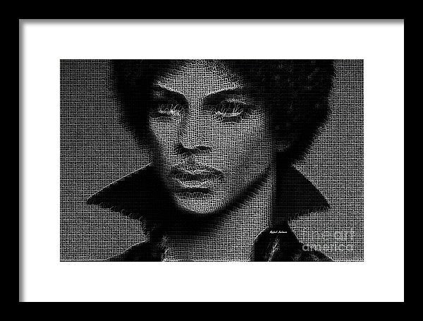 Impression encadrée - Prince - Hommage en noir et blanc