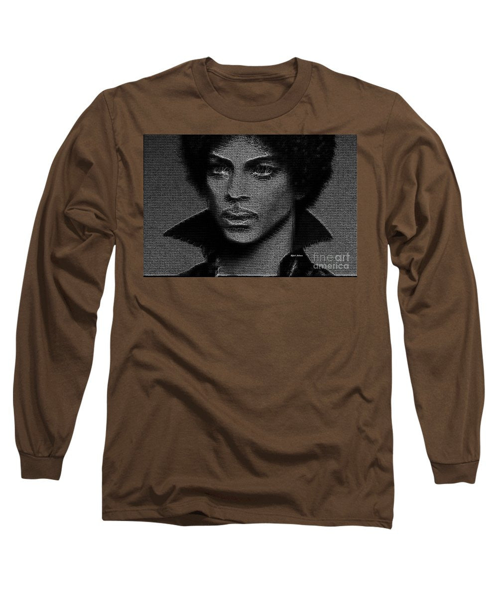 Long Sleeve T-Shirt - Prince - Tribute In Black And White