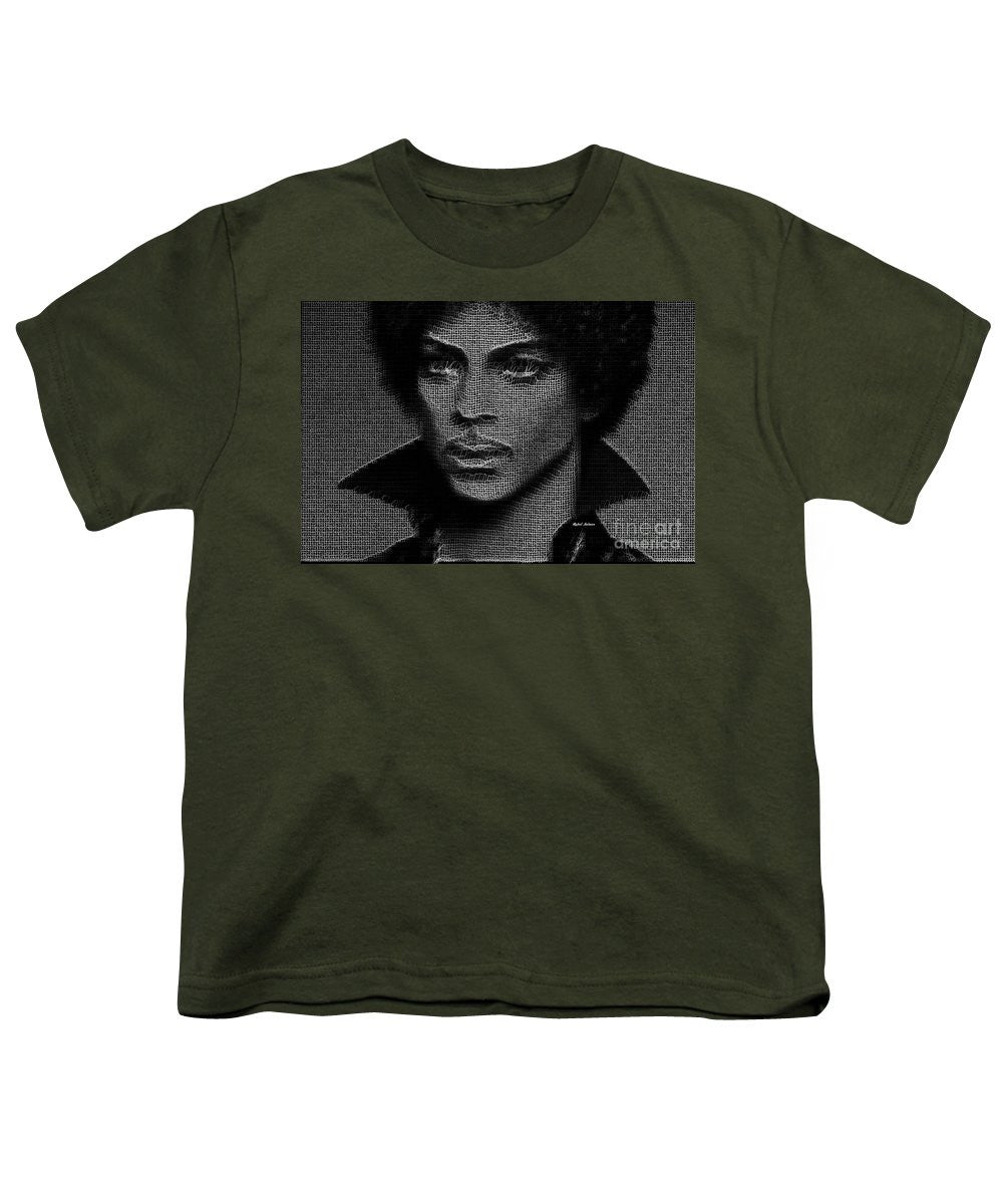 Youth T-Shirt - Prince - Tribute In Black And White