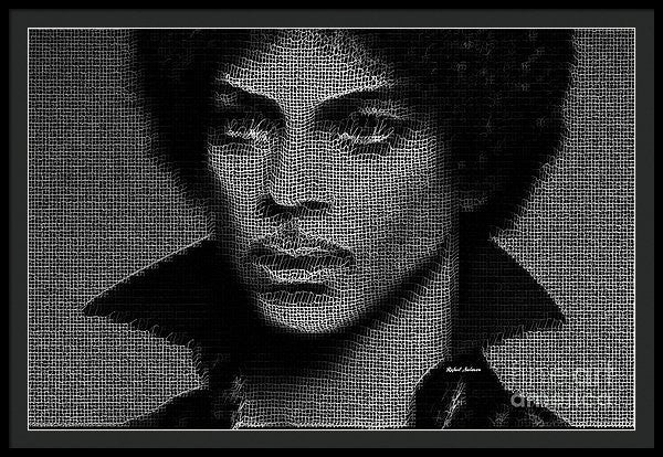 Impression encadrée - Prince - Hommage en noir et blanc