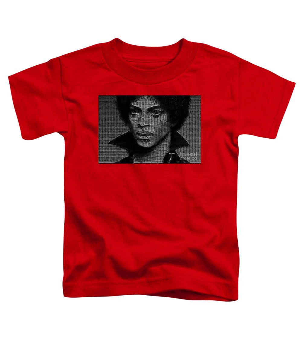 Toddler T-Shirt - Prince - Tribute In Black And White