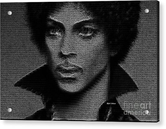 Impression acrylique - Prince - Hommage en noir et blanc