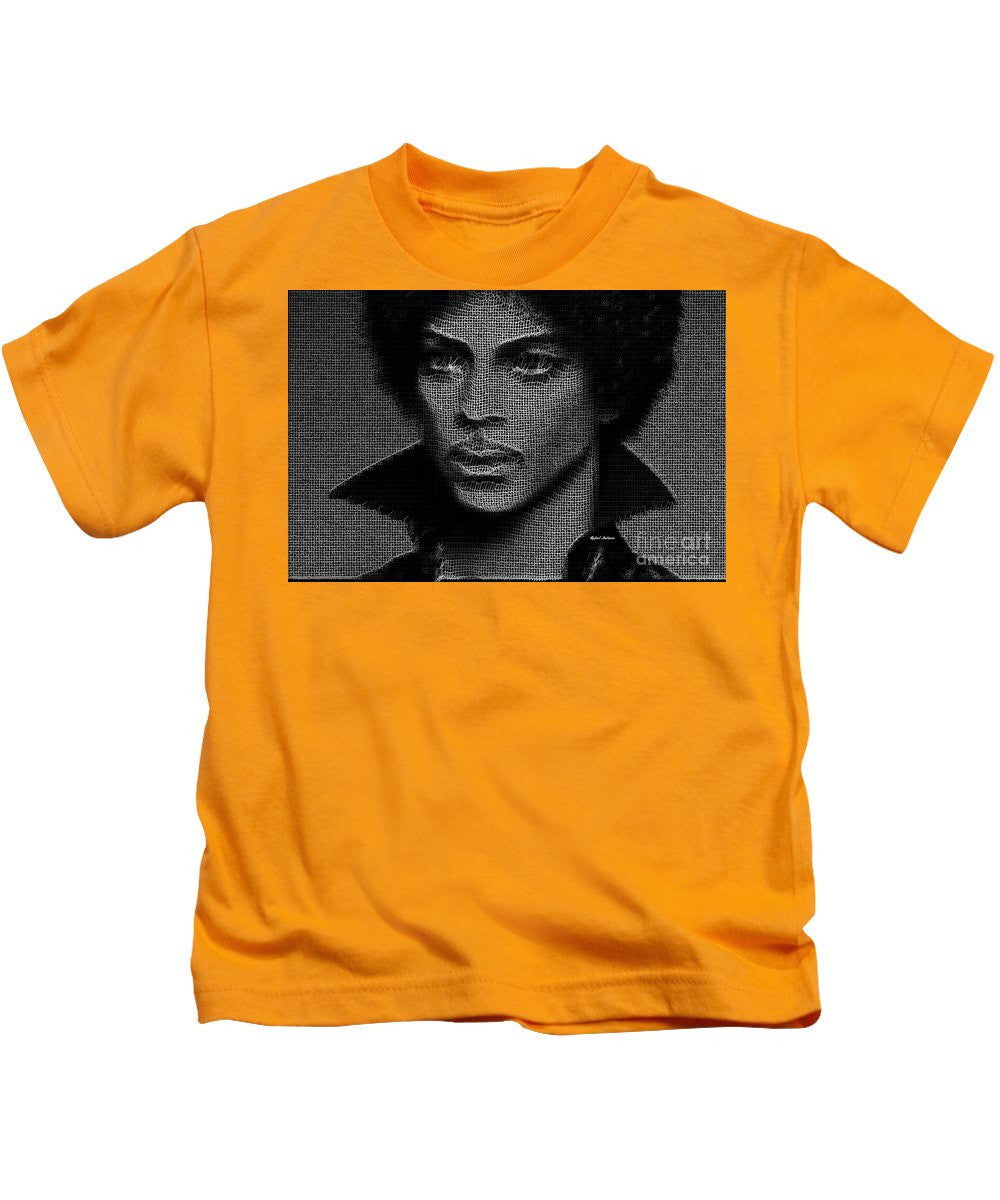 Kids T-Shirt - Prince - Tribute In Black And White